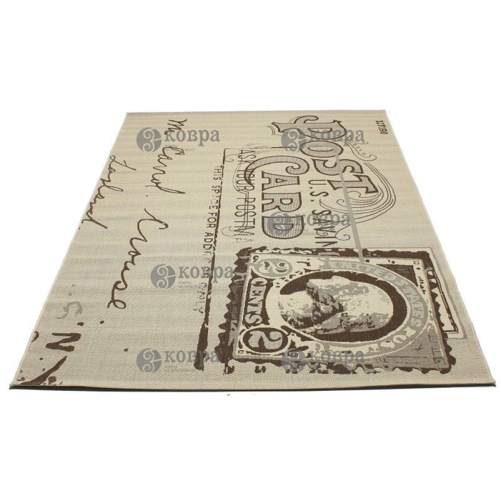 Безворсові килими COTTAGE 4527 (natural/chocolate) 