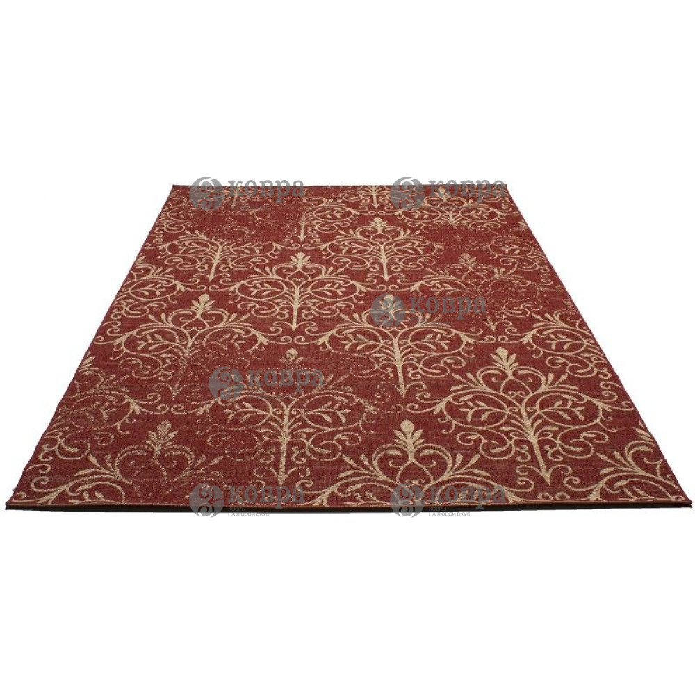 Безворсові килими COTTAGE 6214 (natural/red) 