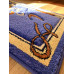 Синтетические ковры Frize Vrezana 5247A (blue) 