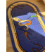 Синтетические ковры Frize Vrezana 5247A (blue) 