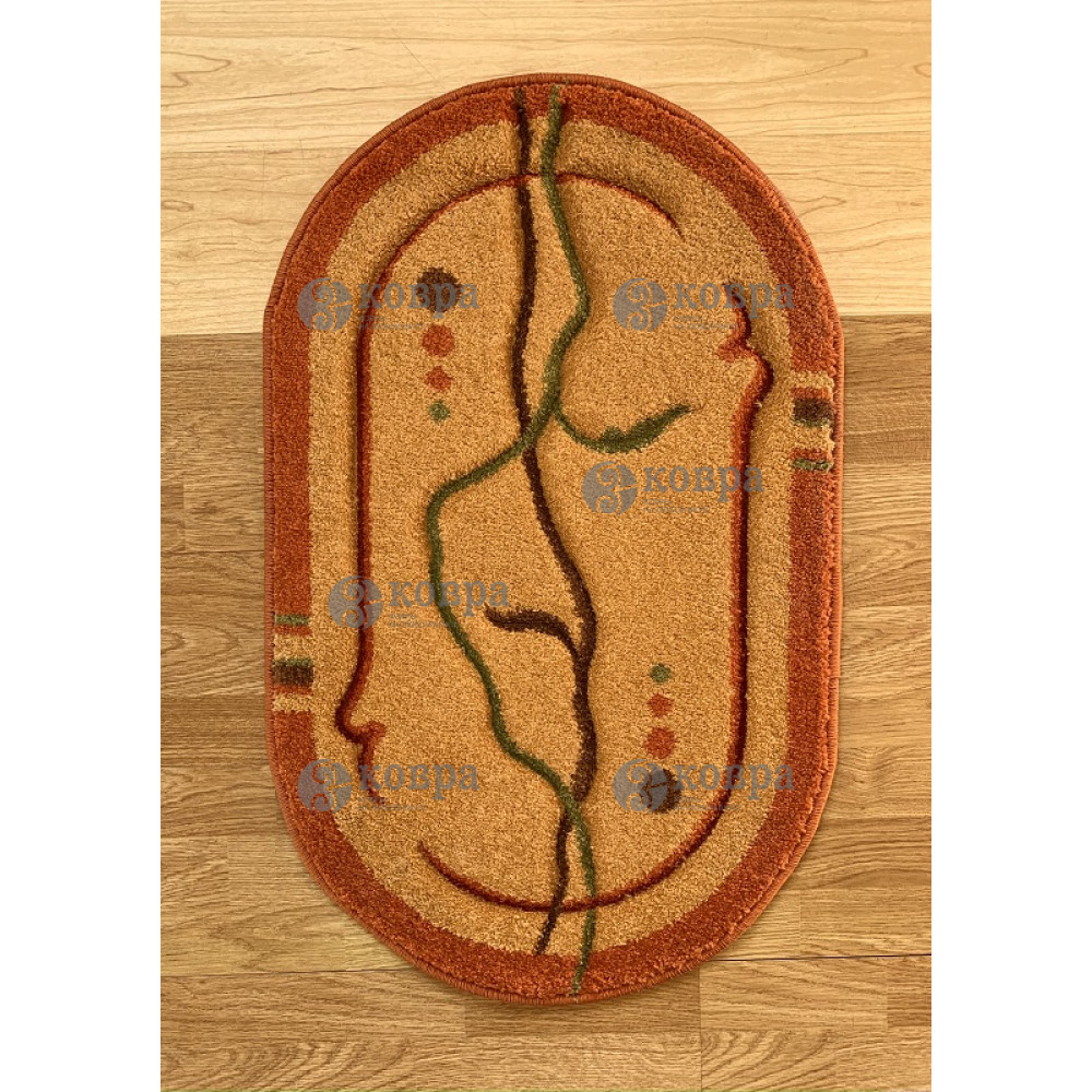 Синтетические ковры Frize Vrezana 7086b (gold) 