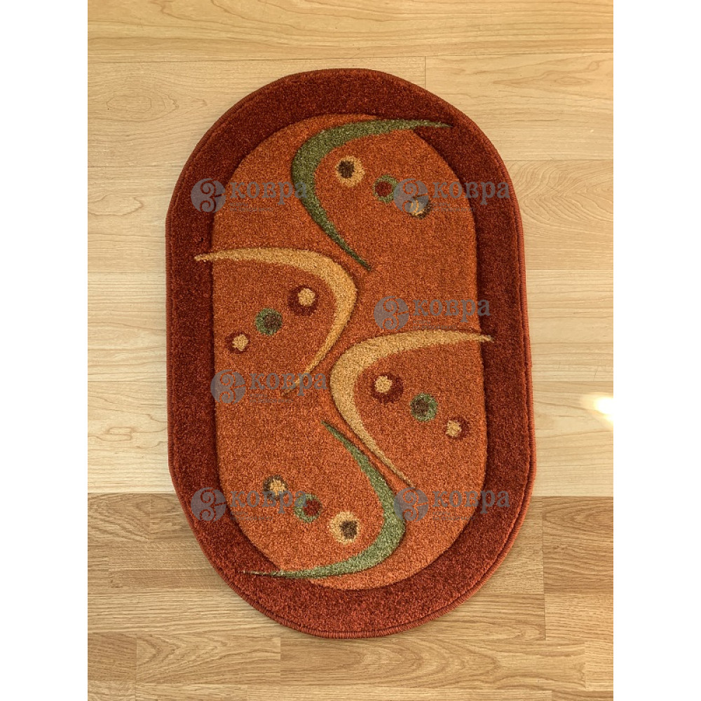 Синтетические ковры Frize Vrezana 7141c (light terracotta) 