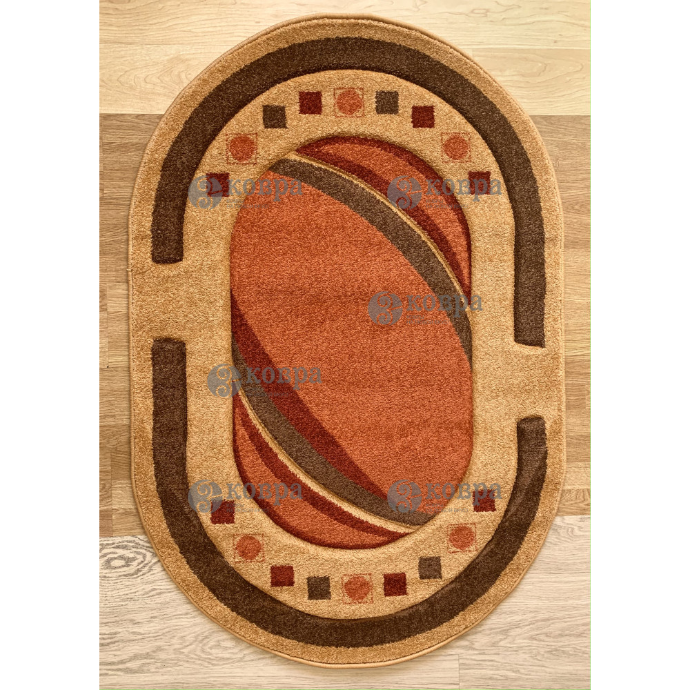 Синтетические ковры Frize Vrezana 7143c (gold) 