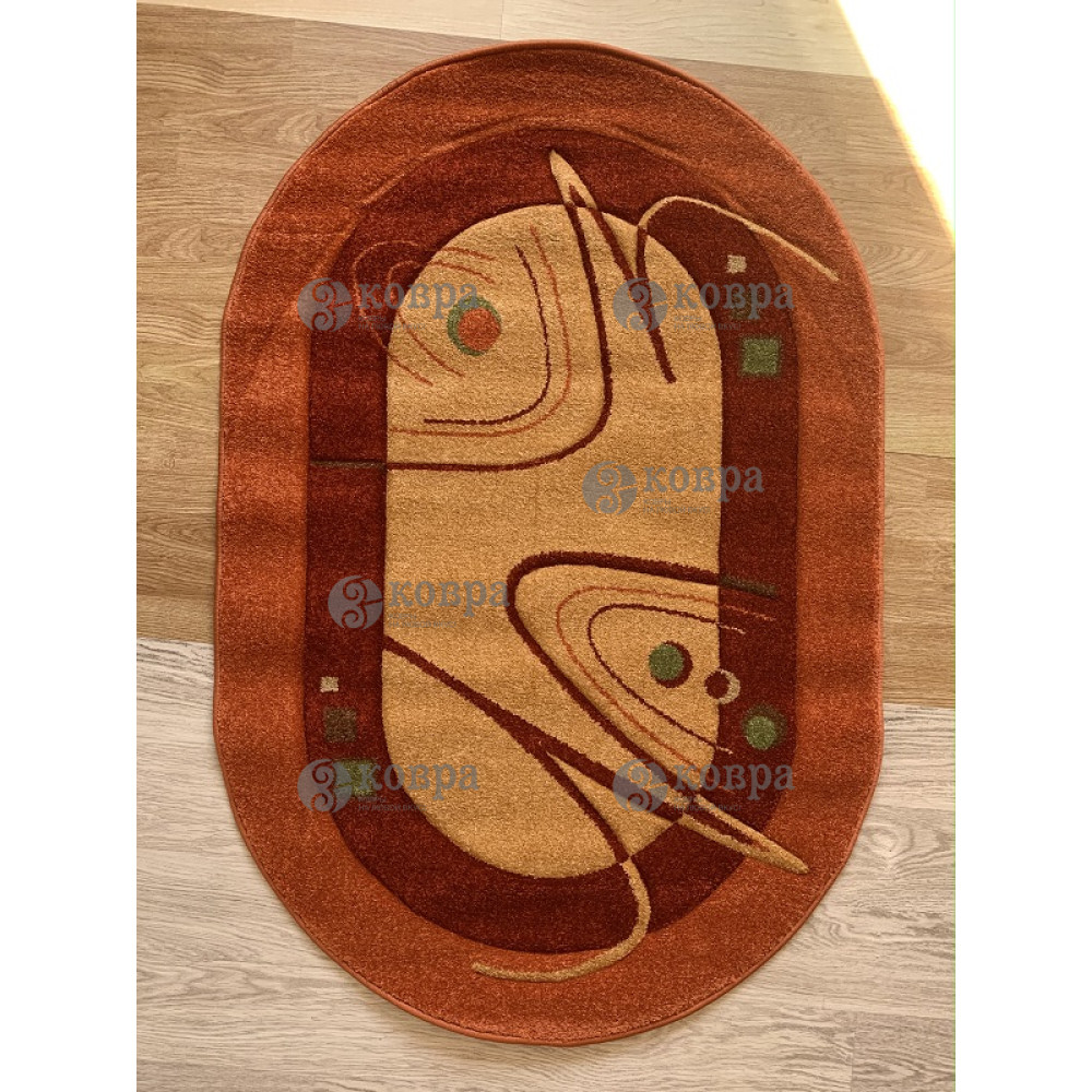 Синтетические ковры Frize Vrezana 7144c (gold) 