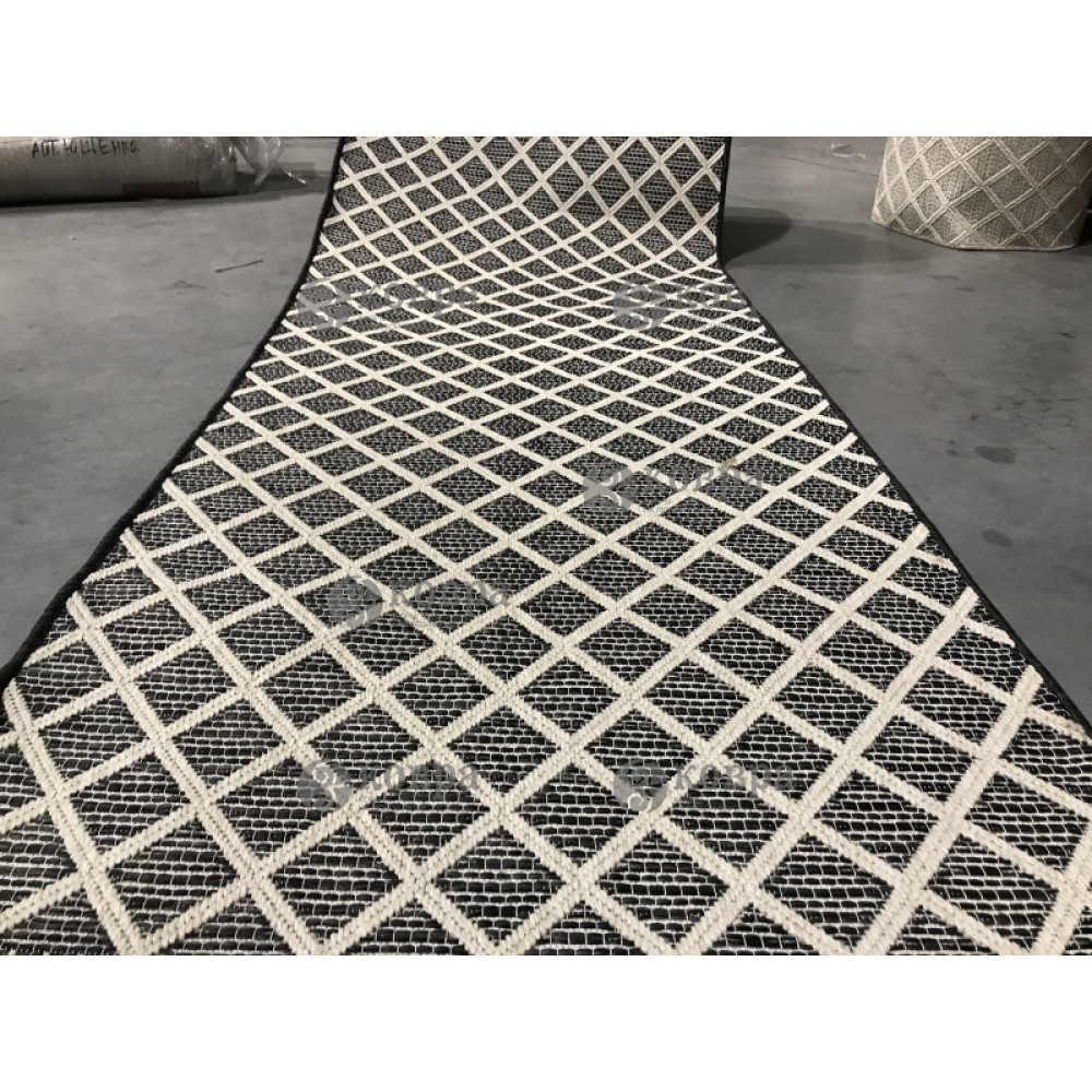 Дорожки Рогожка (безворсовые) JERSEY HOME 6766 (wool/black/e518)-D 