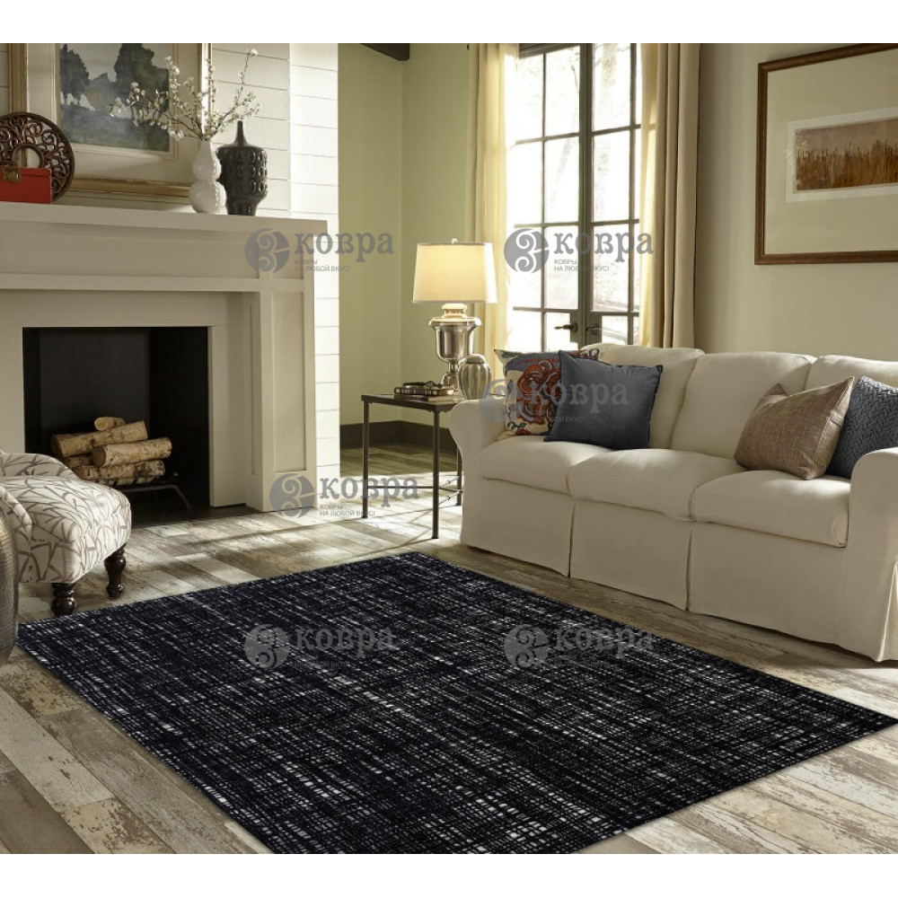 Безворсові килими VISTA 129513 (black) 