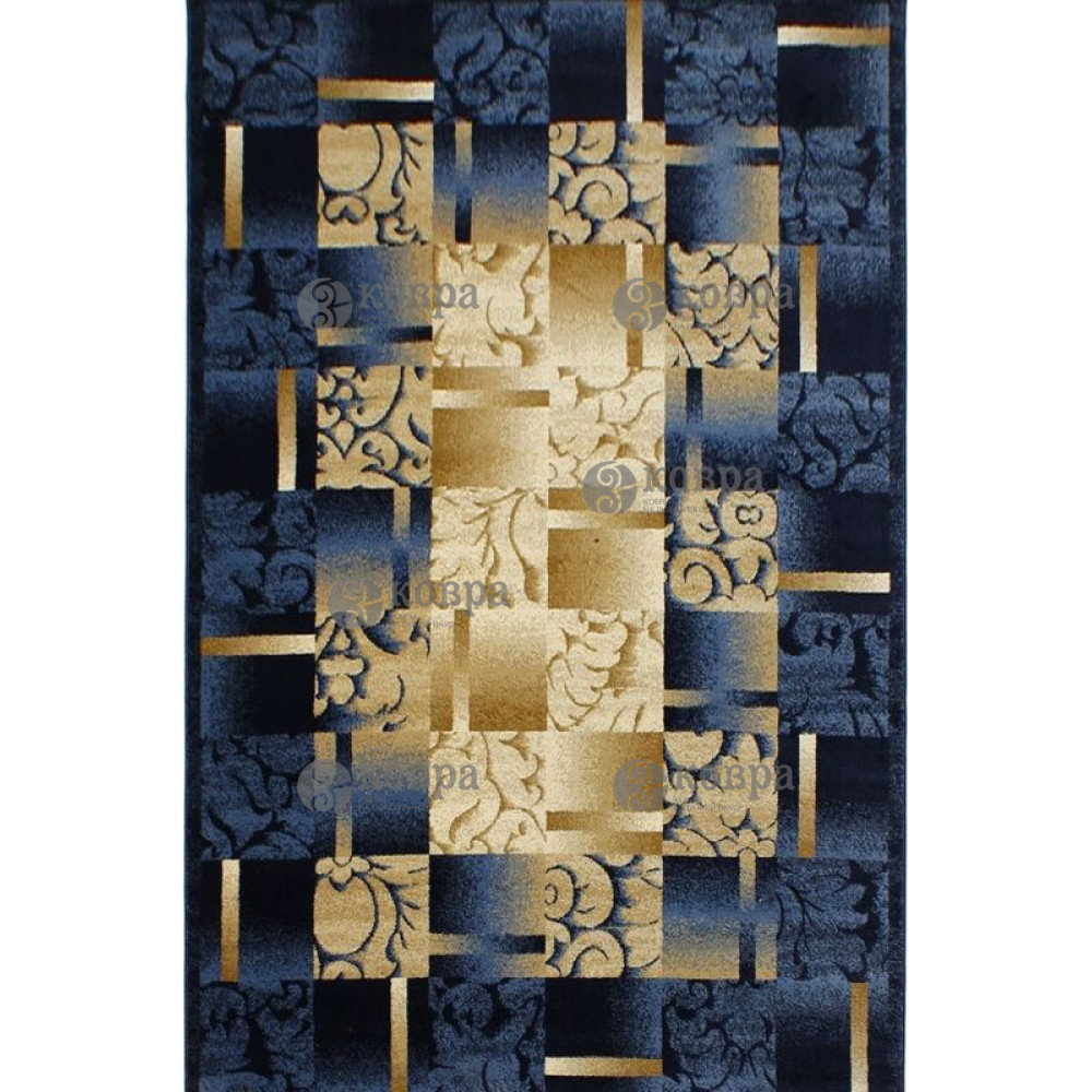 Синтетичні килимові доріжки SUPER ELMAS 5131C (ivory-blue) 