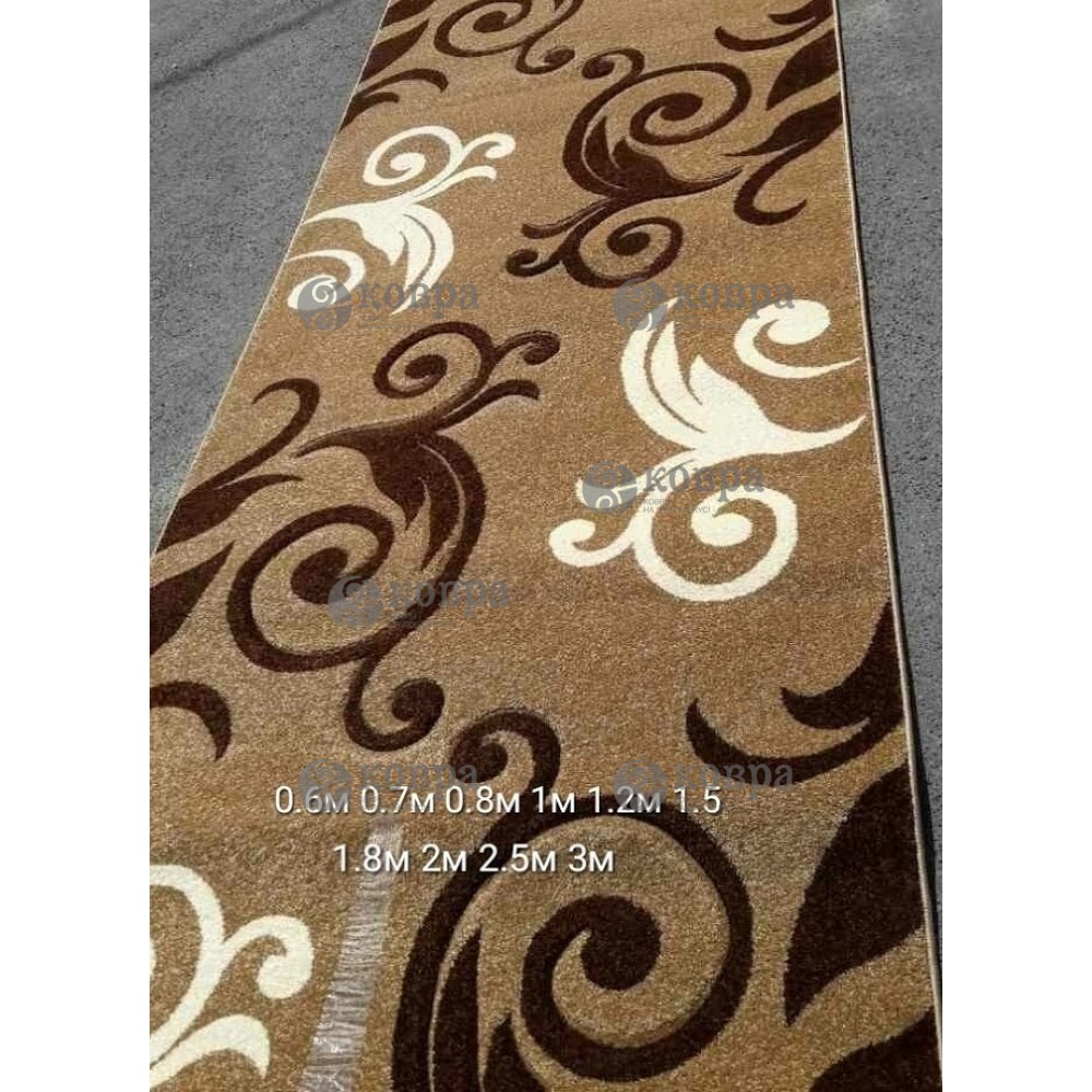 Синтетичні килимові доріжки Legenda 0391 (bej) 