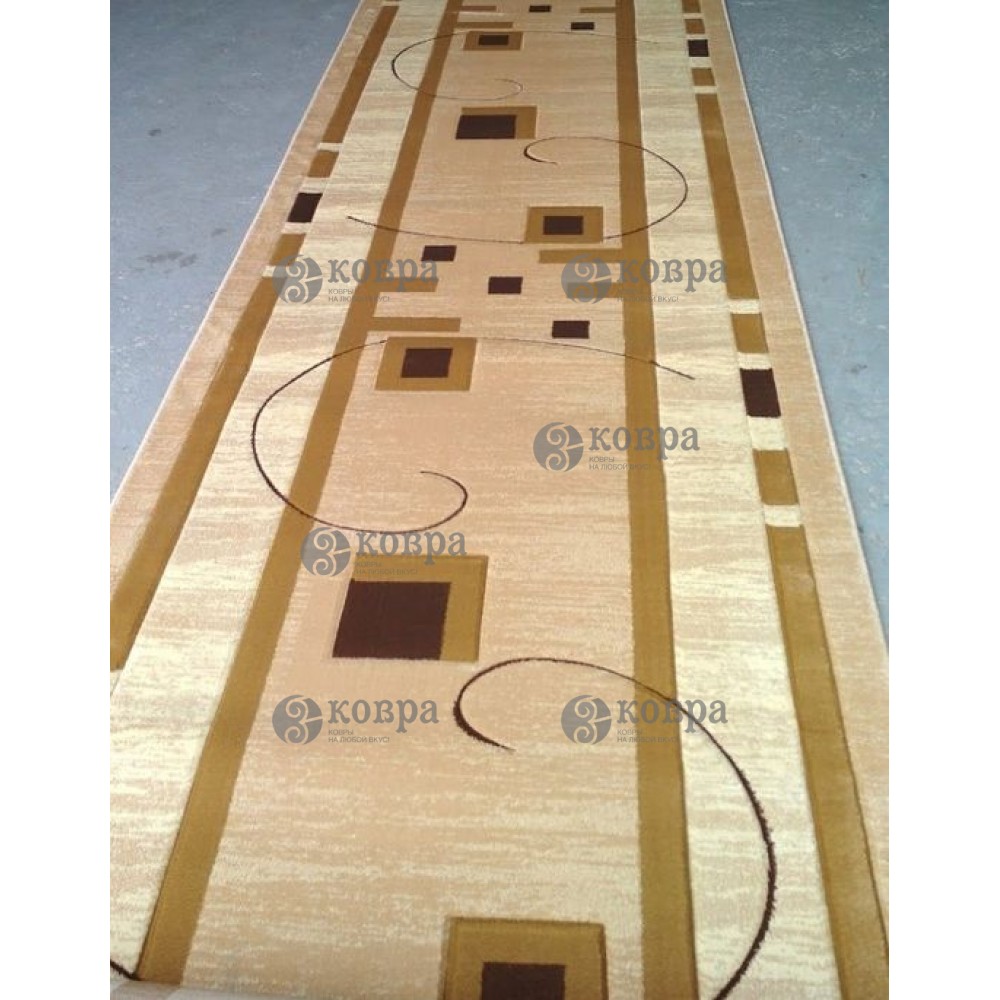 Синтетичні килимові доріжки LILIYA 0537 (bej) 