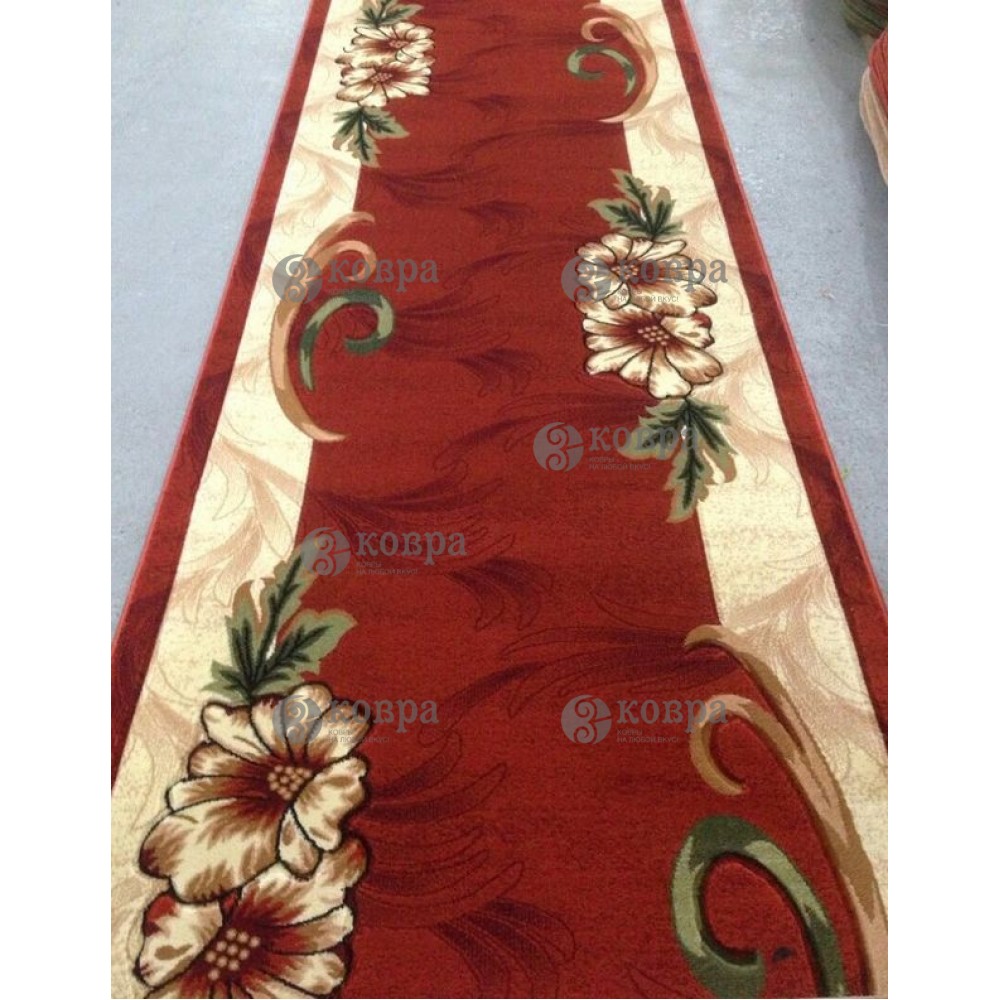 Синтетичні килимові доріжки LILIYA 0571 (red) 