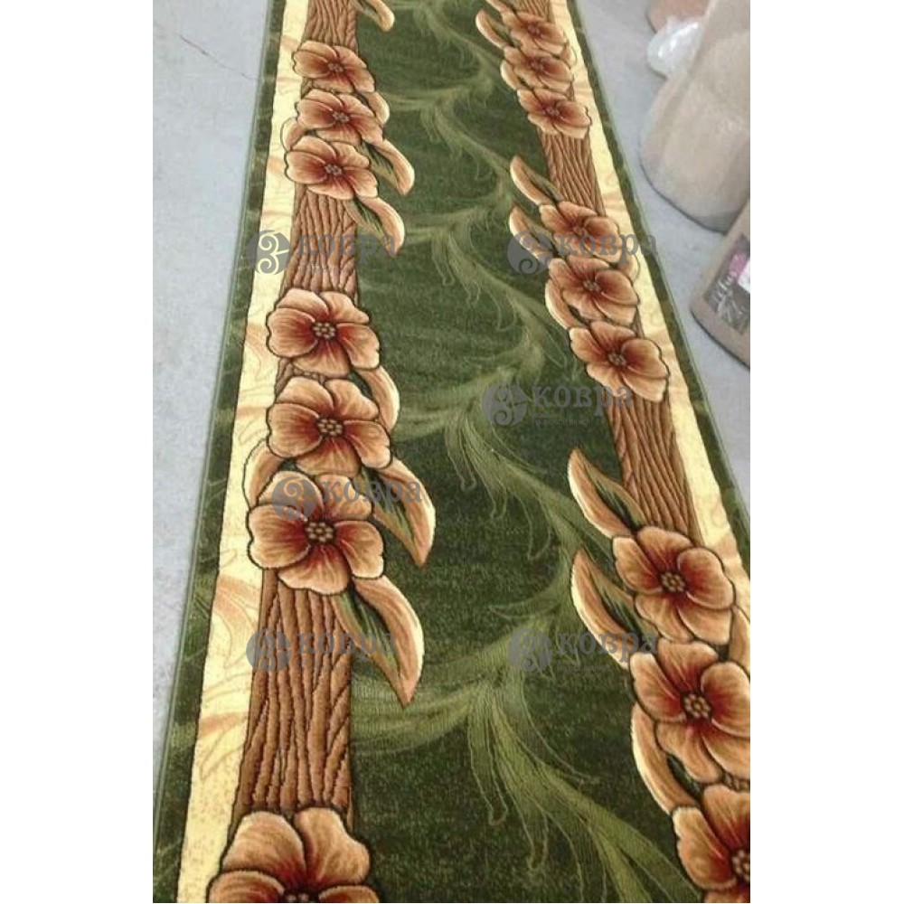 Синтетичні килимові доріжки LILIYA 0572 (green) 