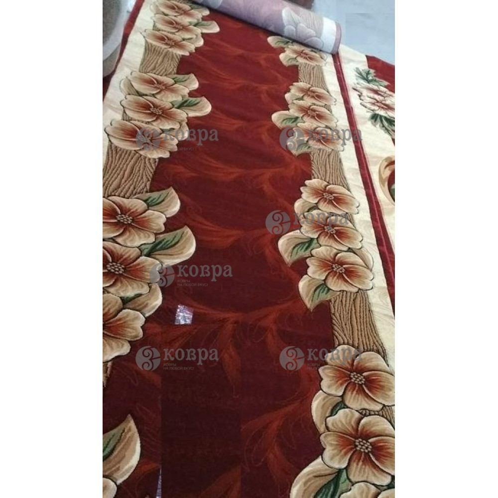 Синтетичні килимові доріжки LILIYA 0572 (red) 