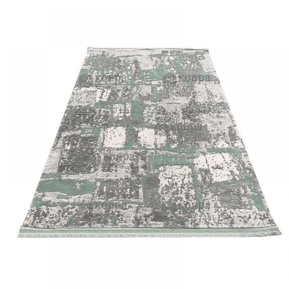 Синтетические ковры NUANS W1921 (turquise/d.grey) 